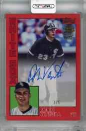 2025 Topps Archives Robin Ventura Fan Favorites Autographs 1984 Red Foilboard #84FFA-RV ※状態難【1/5(ファーストナンバー)】 Chicago White Sox