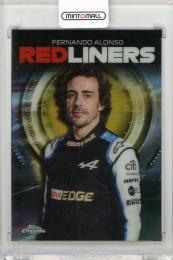 2021 TOPPS Chrome Formula 1 Red Liners Gold Refractors Fernando Alonso Alpine F1 Team 【42/50】