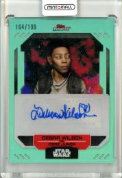 2023 Topps Finest Star Wars  Debra Wilson as Cere Junda Autograph Aqua Refractor 164/199