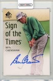2014 UPPER DECK SP Authentic Sign of the Times Ben Crenshaw