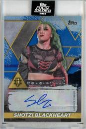 2021 Topps WWE Fully Loaded  Shotzi Blackheart Autograph Sapphire 15/25