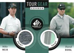 2014 UPPER DECK SP Game Used Golf  Mike Weir & David Duval Tournament Used PGA Golf Memorabilia