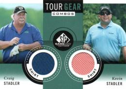 2014 UPPER DECK SP Game Used Golf  Craig Stadler & Kevin Stadler Tournament Used PGA Golf Memorabilia