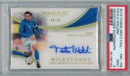 2018-19 Panini Immaculate Collection Soccer Paolo Maldini Milestones Autographs/#MI-PM【09/10】【PSA9】