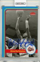 2012-13 Upper Deck Fleer Retro Micheal Ray Richardson Autographs #33
