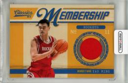 2010-11 Panini Classics Yao Ming Membership Materials #9【489/499】
