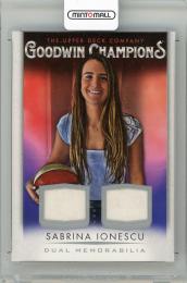 2021 UPPER DECK Goodwin Champions Dual Swatch Memorabilia #M2SI Sabrina Ionescu