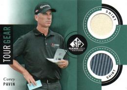 2014 UPPER DECK SP Game Used Golf  Corey Pavin Tournament Used PGA Golf Memorabilia