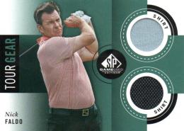 2014 UPPER DECK SP Game Used Golf  Nick Faldo Tournament Used PGA Golf Memorabilia