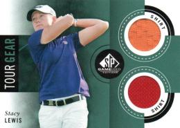 2014 UPPER DECK SP Game Used Golf  Stacy Lewis Tournament Used LPGA Golf Memorabilia