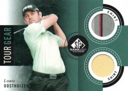 2014 UPPER DECK SP Game Used Golf  Louis Oosthuizen Tournament Used PGA Golf Memorabilia