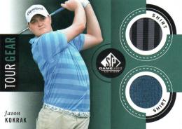 2014 UPPER DECK SP Game Used Golf  Jason Kokrak Tournament Used PGA Golf Memorabilia