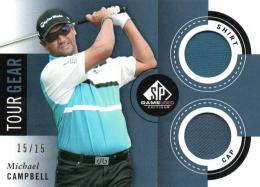 2014 UPPER DECK SP Game Used Golf  Michael Campbell Tournament Used PGA Golf Memorabilia 15/15