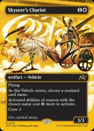 【DFT】【ENG】【ファーストプレイスFoil】〈518-R-W〉《空見の戦車/Skyseer's Chariot》ボーダーレス版