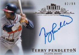 2013 Topps Tribute Atlanta Braves Terry Pendleton Autographs 02/99