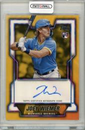 2023 Topps Japan Edition Joey Wiemer AUTO Milwaukee Brewers