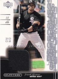 2002 Upper Deck Ovation Chicago White Sox Frank Thomas Lead Performer Jerseys