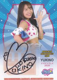 2020 BBM チアリーダー Dancing Heroine -華- 中日 YUKINO 直筆サインカード 02/60