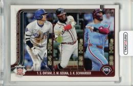 2025 Topps Series 1 Shohei Ohtani / Marcell Ozuna / Kyle Schwarber Base #144