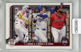 2025 Topps Series 1 Shohei Ohtani / Luis Arraez / Marcell Ozuna Base #347