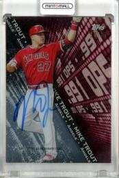 2016 Topps High Tek Mike Trout #H-MT Highlights Autographs【15/25】 Angels