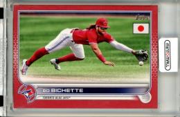 2022 Topps Baseball Japan Edition Bo Bichette #90 Red【1/5】《ファーストナンバー!》 Blue Jays