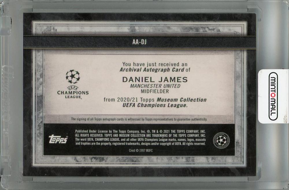 ダニエル・ジェームズ 直筆サインカード 2021 Topps ダニエル・ジェームズ 直筆サインカード 2021 Topps