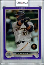 2022 Topps NPB Chrome  北海道日本ハム 中田翔 Base, Purple Parallel 172/299