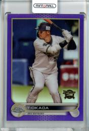 2022 Topps NPB Chrome  オリックス T-岡田 Base, Purple Parallel 248/299