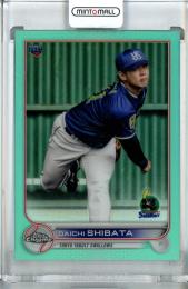 2022 Topps NPB Chrome  東京ヤクルト 柴田大地 Base, Aqua Parallel 194/199