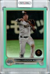 2022 Topps NPB Chrome  巨人 廣岡大志 Base, Aqua Parallel 169/199