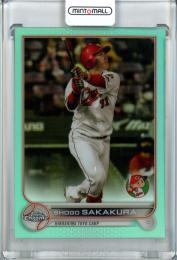 2022 Topps NPB Chrome  広島 坂倉将吾 Base, Aqua Parallel 115/199