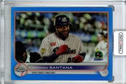 2022 Topps NPB Chrome  東京ヤクルト D.サンタナ Base, Blue Parallel 099/150