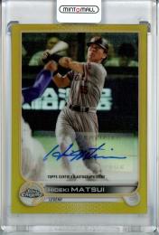 2022 Topps NPB Chrome  巨人 松井秀喜 直筆サインカード 32/50