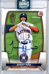 2024 Topps Archives Signature Series Jeremy Pena 2023 Bowman【61/99】 Houston Astros