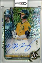 2022 Bowman Max Muncy Chrome Prospects Autographs Speckle Refractors【276/299】 Oakland Athletics