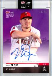 2019 Topps Now Opening Day Mike Trout Autographs【13/25】 Los Angeles Angels