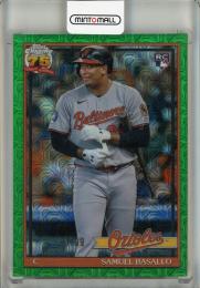 2026 Topps Samuel Basallo 91 Topps Silver Pack Chrome Green #91C30【47/99】 Baltimore Orioles