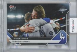 2025 TOPPS Now World Series Champions #WS-13SSP / CLAYTON KERSHAW(Los Angeles Dodgers)