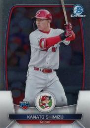 2023 TOPPS Bowman Chrome NPBプロ野球 #66 清水叶人(広島) レギュラーカード RC