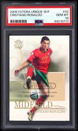 2005 Futera Unique World Football #32 Cristiano Ronaldo 【PSA GEM MINT 10】 Portugal National Team