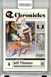 2020 Panini Chronicles Draft Picks Football  Jeff Thomas Autograph Red Parallel