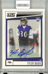 2022 Panini Score  Tyler Badie Rookie Autograph