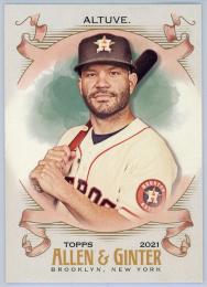 2021 Topps Allen and Ginter #16 Jose Altuve