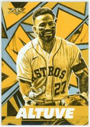 2021 Topps Fire Gold Minted #77 Jose Altuve