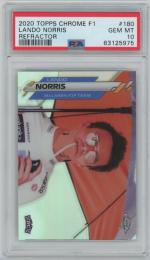 2020 TOPPS Chrome Formula 1 Refractors #180 / LANDO NORRIS(McLaren F1 Team) [PSA10/GEM MINT]