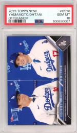 2023 Topps Now  Shohei Ohtani/ Yoshinobu Yamamoto #OS26【PSA10】《Gem-MINT》 Los Angeles Dodgers