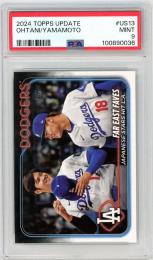 2024 Topps Update Shohei Ohtani / Yoshinobu Yamamoto Base【PSA9】 Los Angeles Dodgers