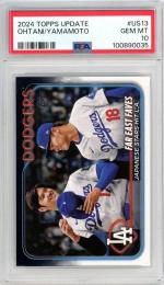 2024 Topps Update Shohei Ohtani / Yoshinobu Yamamoto Base【PSA10】《Gem-MINT》 Los Angeles Dodgers