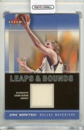 2003-04 Fleer Ultra Dirk Nowitzki Leaps and Bounds Game Used #LBDN